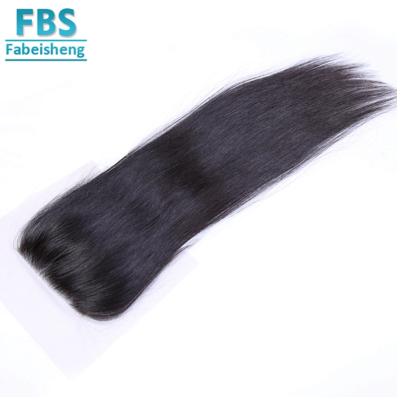 2018 FBS hot selling high quality 100% unprocessed 4*4 lace closure