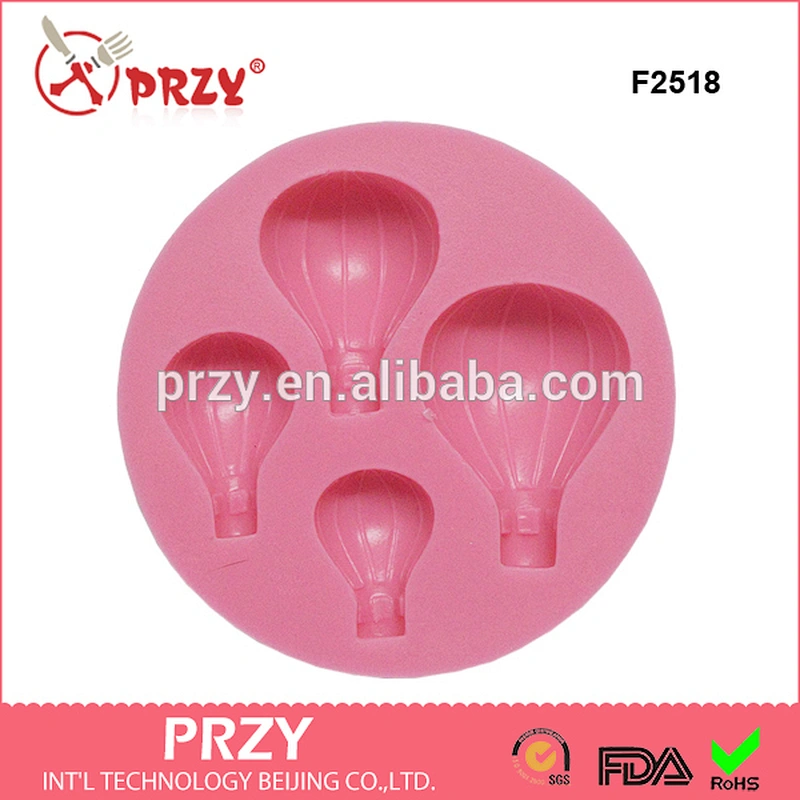 F2516 hot-air balloon Shape Silicone Fondant Cake Decoration