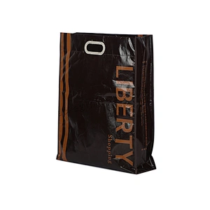 Black Promotional Custom Logo Printed pp non woven Tote Bag