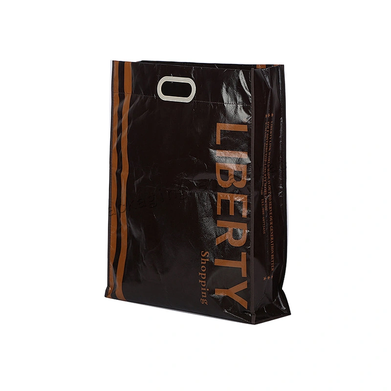 Black Promotional Custom Logo Printed pp non woven Tote Bag