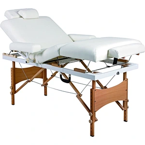 Wooden luxury folding portable massage table outside furniture With 7.5cm thickness foam and Best PU/PVC