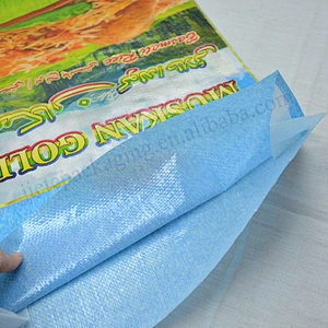 Superior quality bopp laminated pp woven rice bag export to Arab