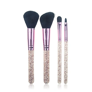 4 Pc High quality glitter makeup brush set