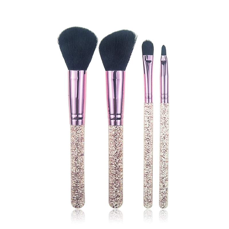 4 Pc High quality glitter makeup brush set