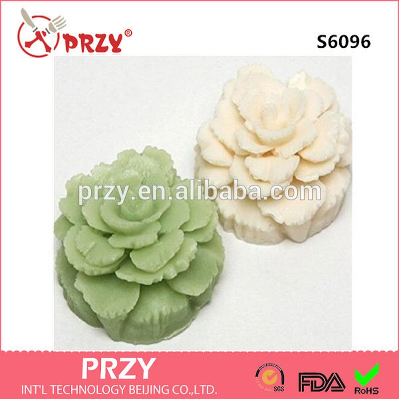Flower Silicone Mold Hand Made Soap Candle Resin Ornament