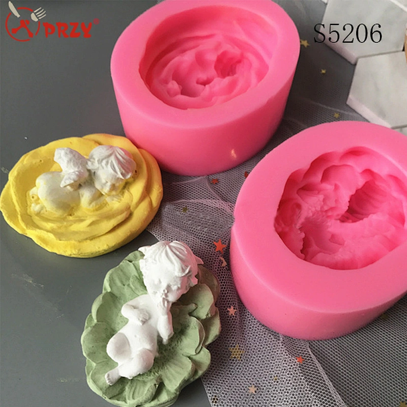 3d baby doll soap mold silicone molds for soap Aroma Gypsum Silicone Mold