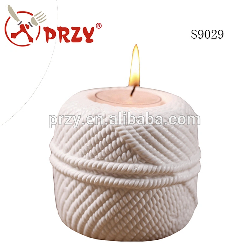S9029 Silicone forms candlestick Woollen cement concrete 3D mold candle holder molds for home decorations