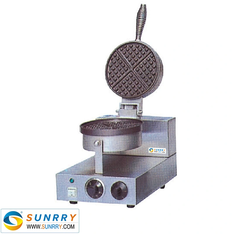 Stainless steel single head belgian waffle maker machine