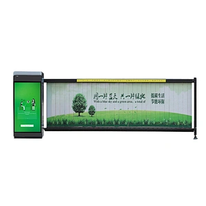 Advertisement Fence Barrier Intelligent Advertising Barrier For Commercial Parking Lots