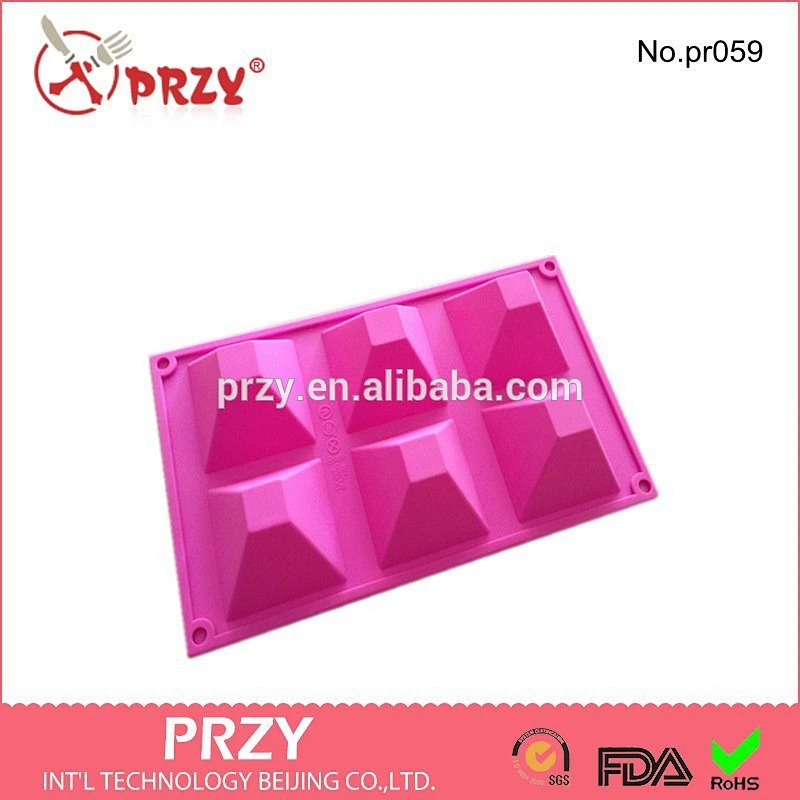 Pyramids Shape Silicone Soap Mold /Chocolate Mold