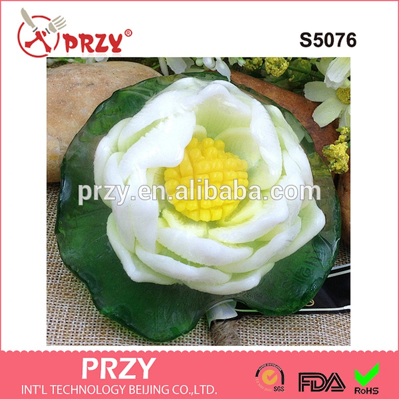 S5076 lotus soap mold 3d silicone molds silicone soap molds