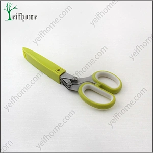 Newly Design Utility Stainless Steel 5 blade Herb Scissors