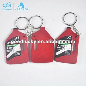 plastic 3D custom PVC rubber keychain