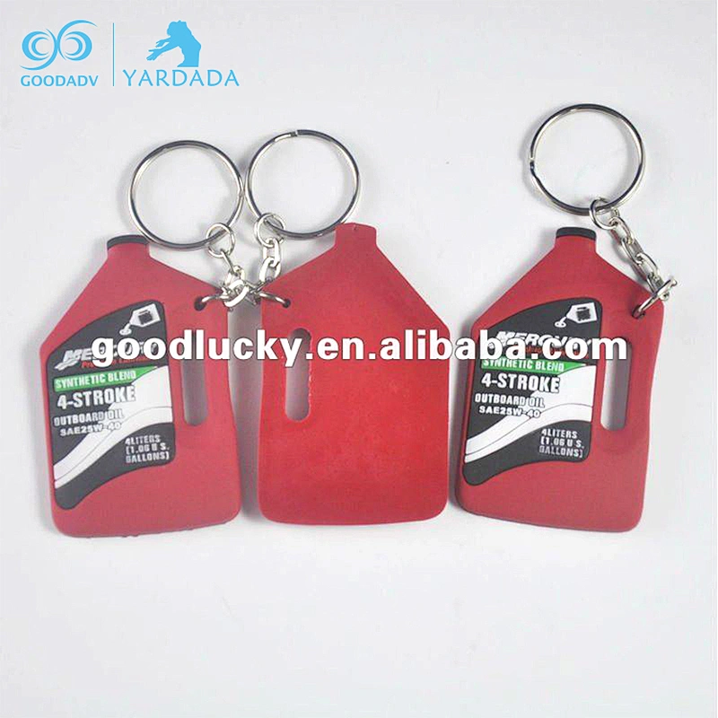 plastic 3D custom PVC rubber keychain