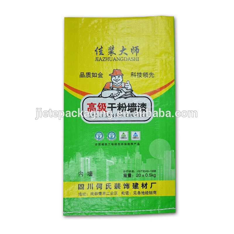 50kg 20kg cement pp woven packing bag size with color printing