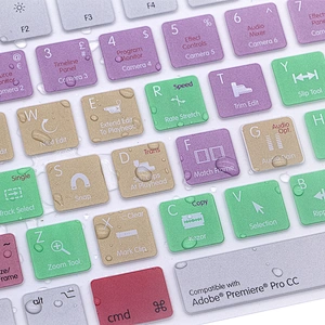 Premiere Pro CC Function Hotkey Silicone Keyboard Cover laptop skin for Magic Keyboard MLA22LLB/A US Version
