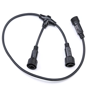 T Type Crimp Connectors Waterproof 3 Way LED RGB Connector