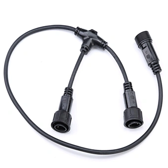 T Type Crimp Connectors Waterproof 3 Way LED RGB Connector