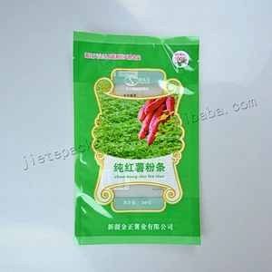 PA/PE plastic food vacuum packaging bag with foil film for snack