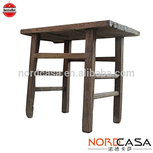 china provincial reclaim chinese recycle wood dining table/solid pine dining table