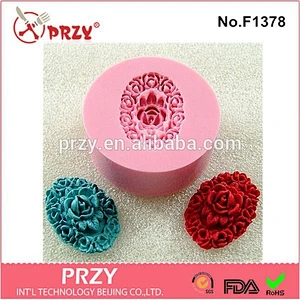 Eco-friendly fondant Victorian Cabochon resin silicone cake mold