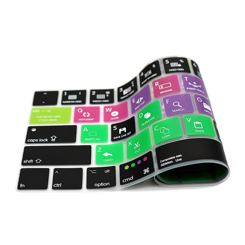 Ableton Live 10 keyboard shortcuts Keyboard Cover for MacBook Pro Silicone Skin Keyboard A1706 A1707 touch bar
