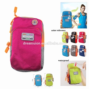 Sports Armband Double Pockets Multifunctional Outdoor Arm Wrist Bag Package
