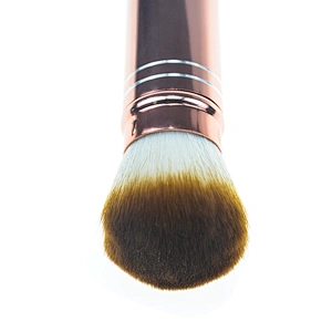 Wholesale cosmetics tools makeup retractable powder brush with synthetic hair and custom logo
