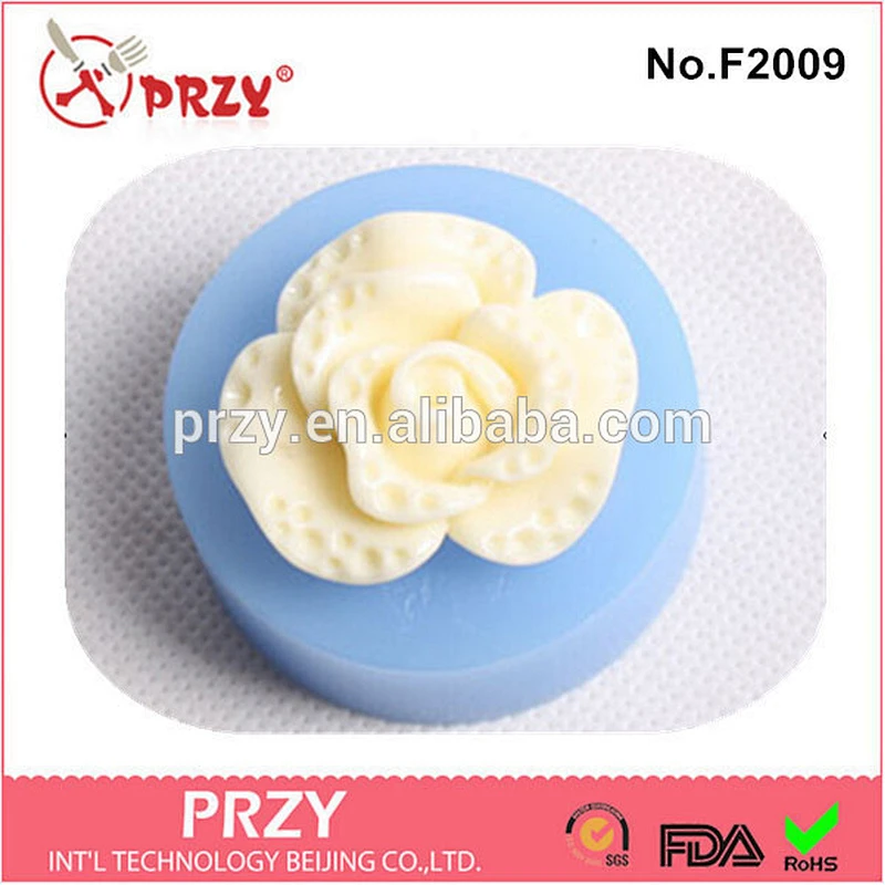 F2009 PRZY rose modelling fondant silicone pastry baking mold