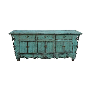 chinese oriental old painted lacquered storage sideboard furniture