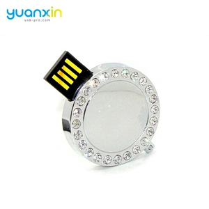Free Samples Coin Shape 16Gb Pen Drive Mini Metal Usb Flash Drive 8Gb Bulk Items