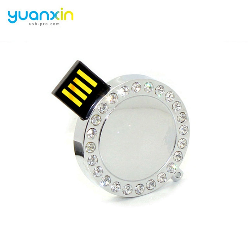 Free Samples Coin Shape 16Gb Pen Drive Mini Metal Usb Flash Drive 8Gb Bulk Items