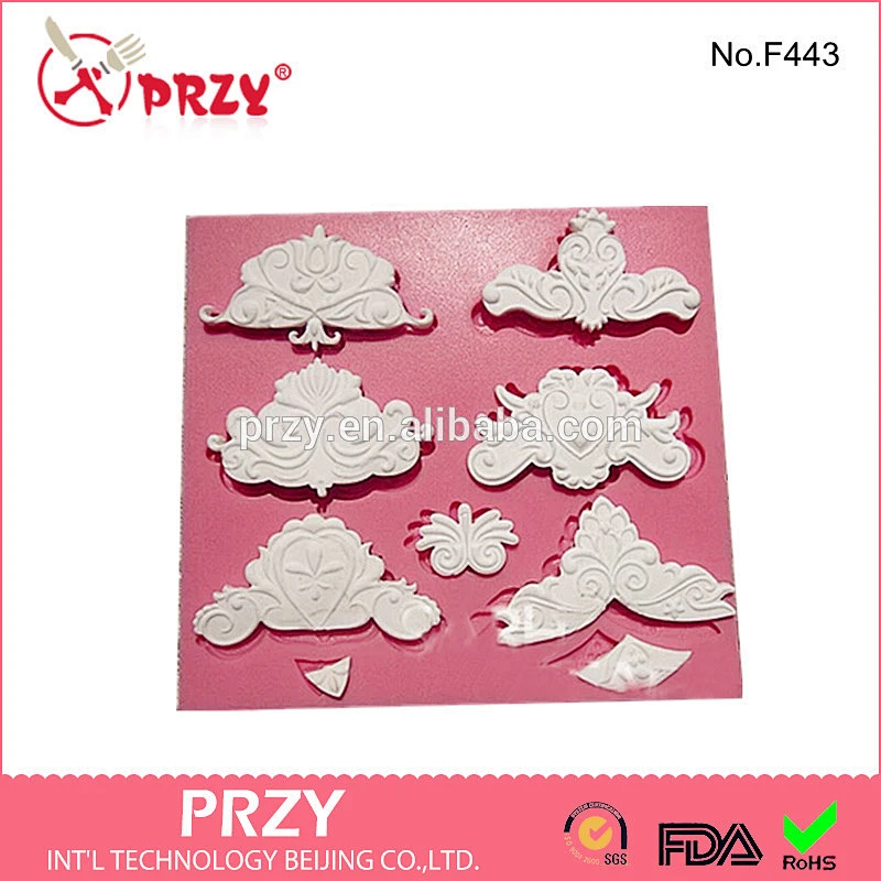 Hot sale cake decorating silicone lace mold,silicone lace modelling