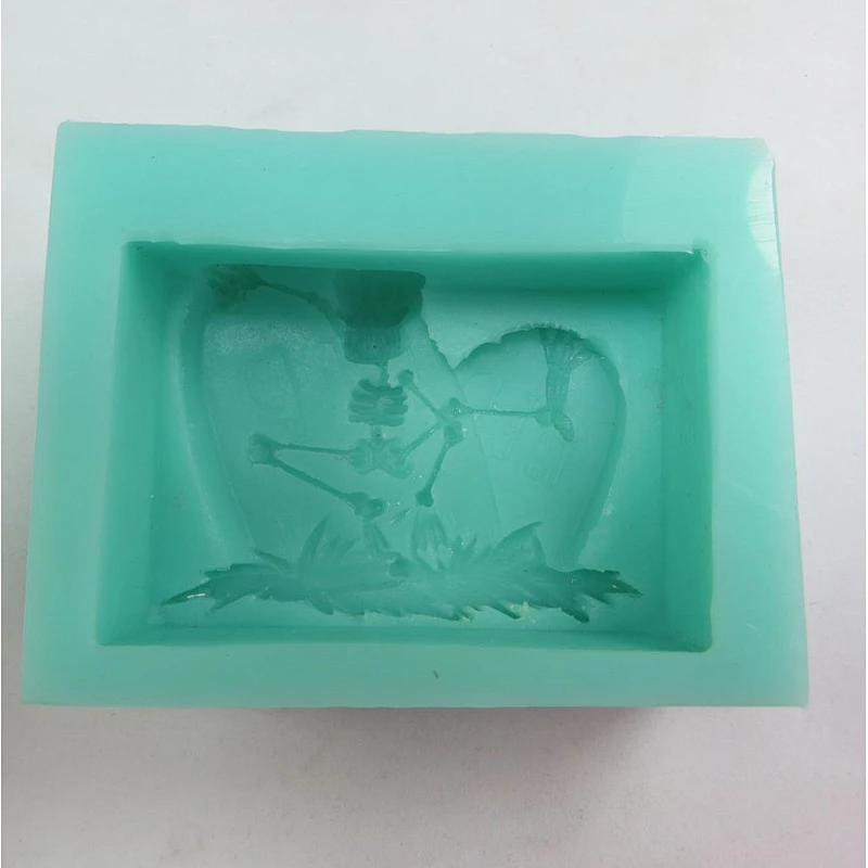 skeleton Silicone Soap Mold Halloween mold PRZY