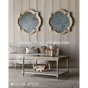 Distressed French Country solid wood furniture living room coffee table