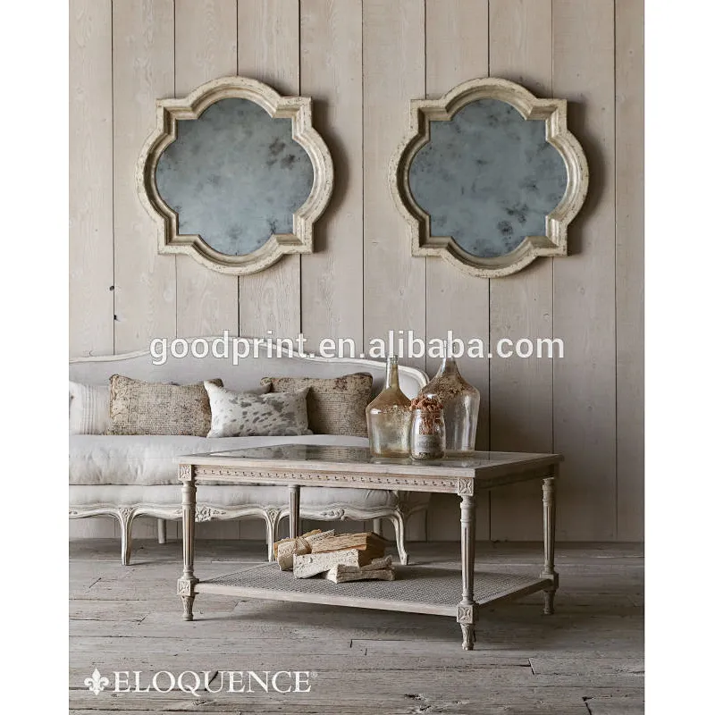 Distressed French Country solid wood furniture living room coffee table