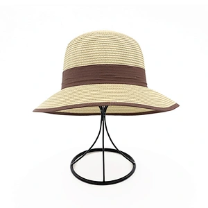 Wholesale Summer Beach Hat Foldable Women Sun Straw Hats