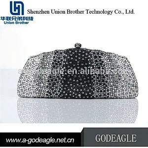New style transparent china supplier shoes and matching clutch bag
