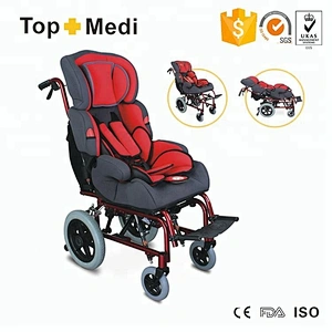 Pediatric rehabilitation reclining manual cerebral palsy children wheelchair