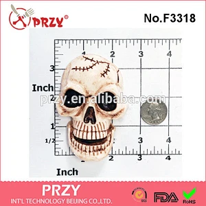 F3318 Large Skull Silicone Mold - Food Safe Chocolate, Fondant, Candy, Ice Mold