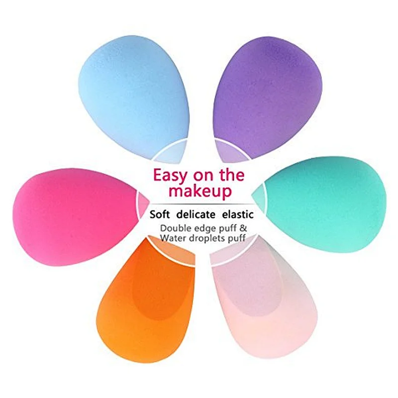 6pc Foundation makeup Sponge for Liquid Creams
