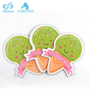 High quality coated paper material souvenir personalized fridge magnet