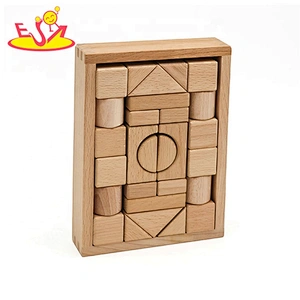 2019 Top sale 28 pieces kids wooden building blocks toys for wholesale W13A172