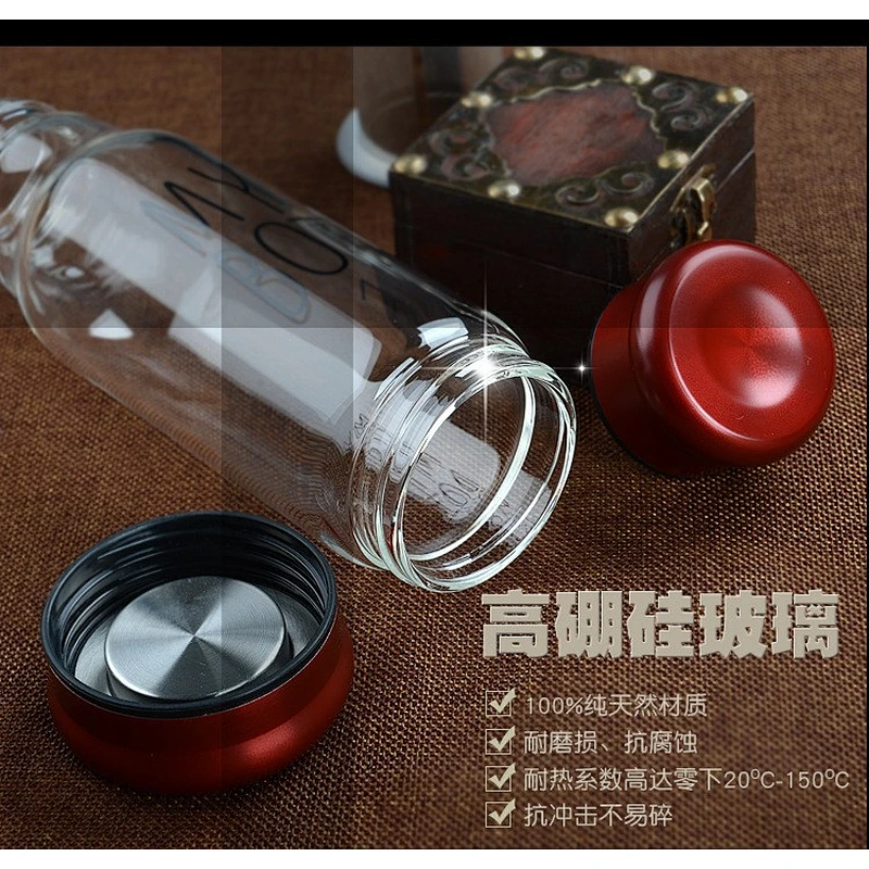 crystal glass Rider glass With cover seal creative portable car cup of hot tea cup