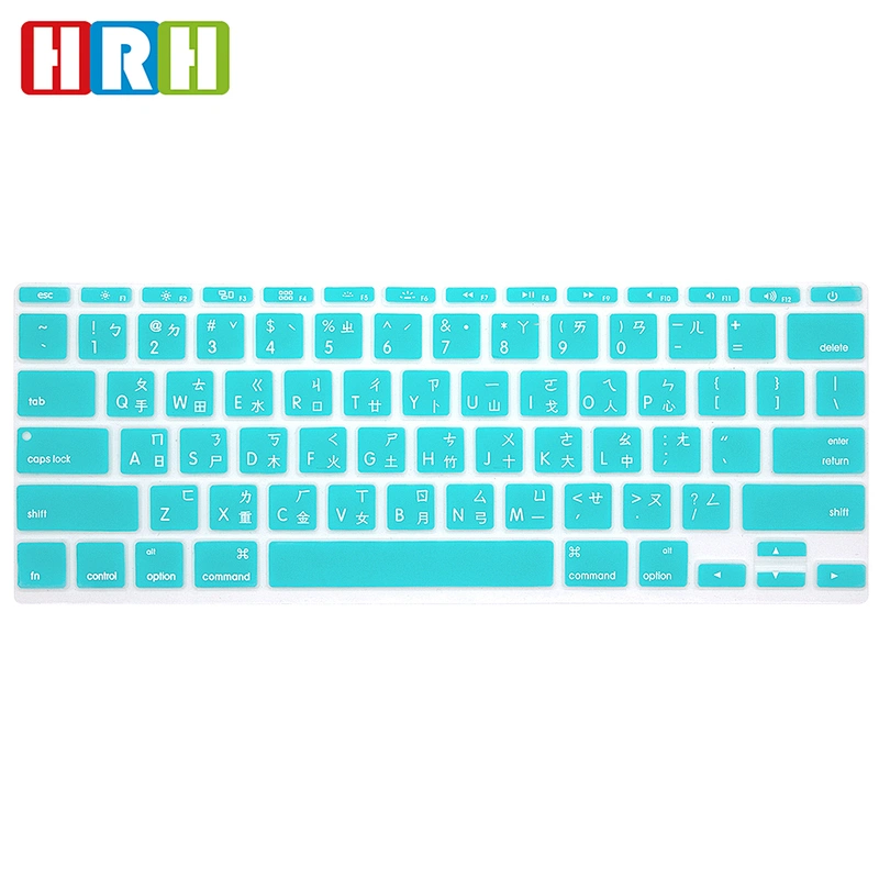ODM Taiwanese Silicone Laptop Keyboard Skins custom keyboard skin for Macbook Air 11 Keyboard Protector English Version