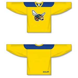 Design custom Hockey Jerseywith sewn tackle twill logo