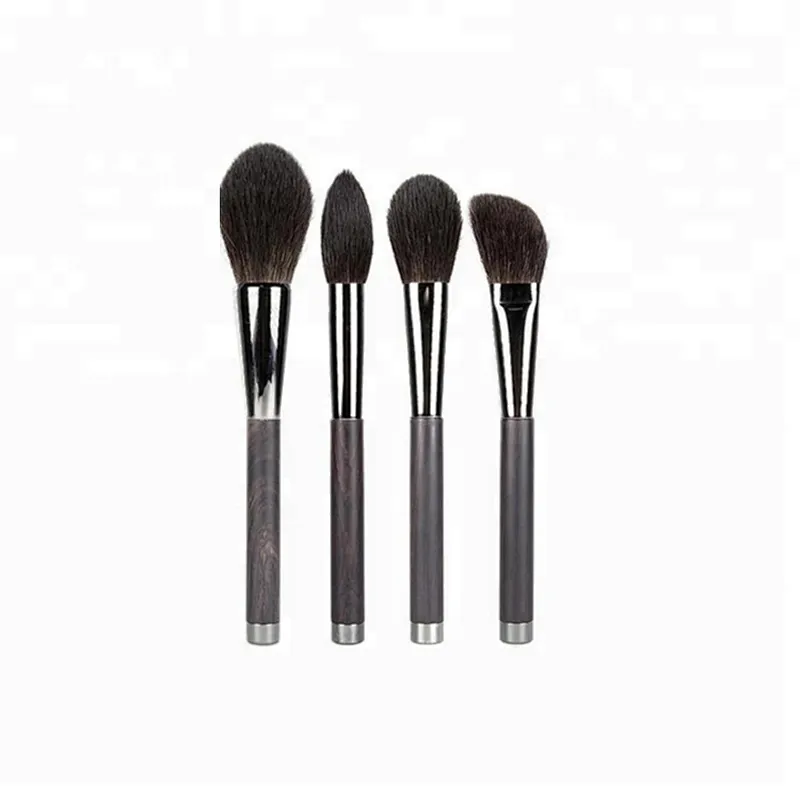 Customized Logo Magnet 8pcs Makeup Brush Set With Wood Handle