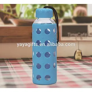 glass water bottle silicone sleeve silicone sleeve for bottle