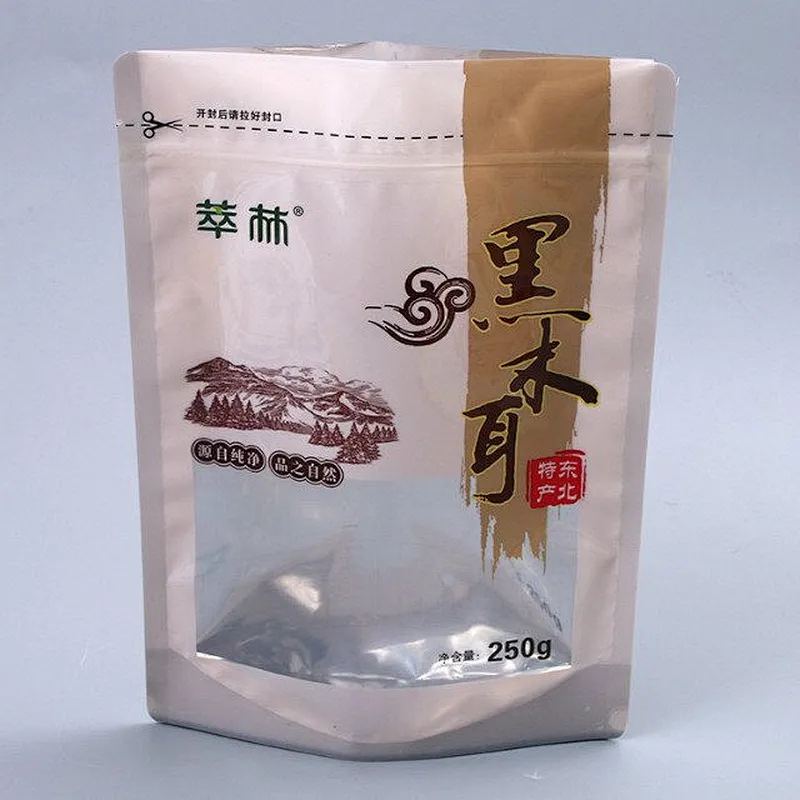 Custom PE transparent black fungus bag