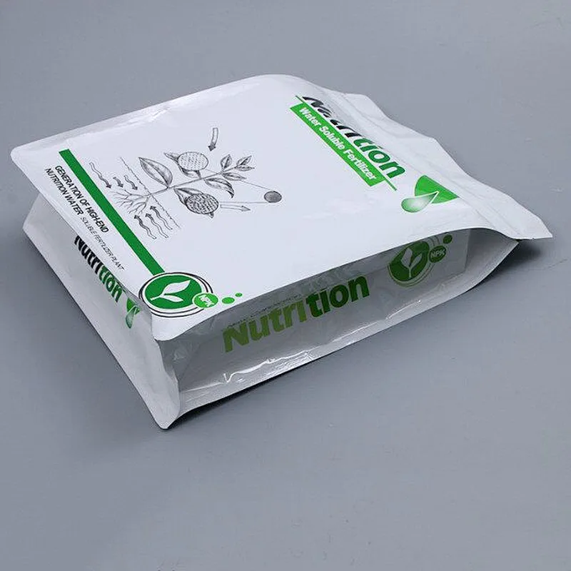 Stand cube PE bag for snack packaging
